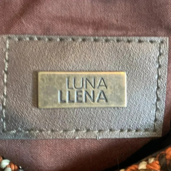 Luna Llena wooden beaded hobo shoulder bag - Picture 3 of 7